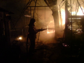 В Александро-Невском районе в результате пожара пострадал человек